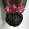 Summer elegant fashionable hair mesh, hair accessory, hairgrip, flowered, Japanese and Korean, 2023