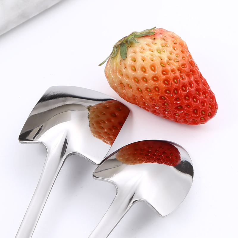 304 de acero inoxidable cuchara de sandía creativo Red rojo pala cuchara de helado pala cuchara Niños Bebé postre cuchara de helado