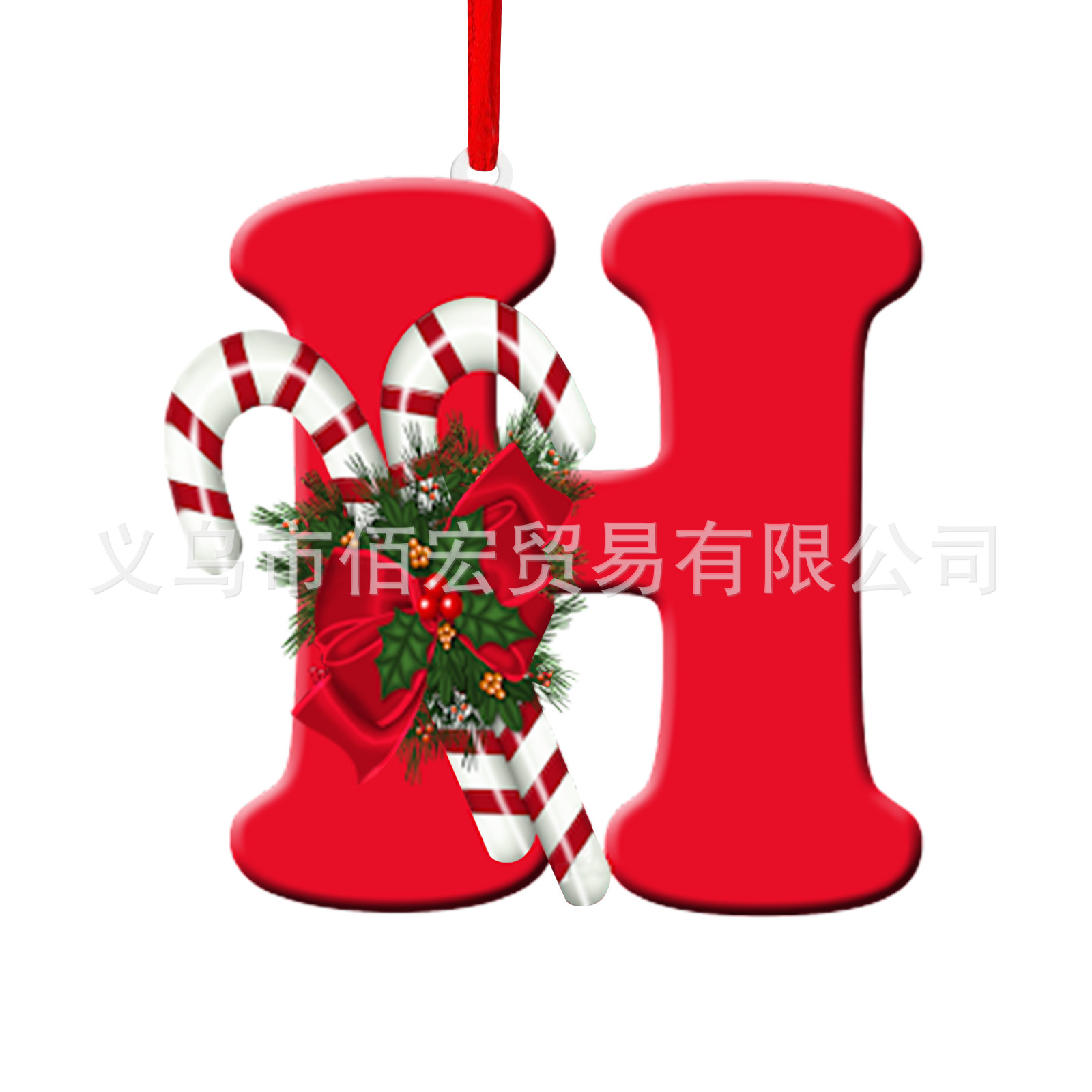 Nuevo alfabeto inglés creativo transfronterizo acrílico plano árbol de Navidad decorativo regalo de decoración de fiesta image 13
