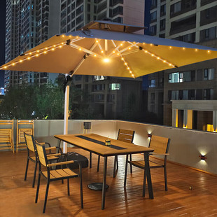 Mojia Outdoor Parasol Large Stall Square Garden Umbrella Outdoor Roman Folding Solar Umbrella Strap