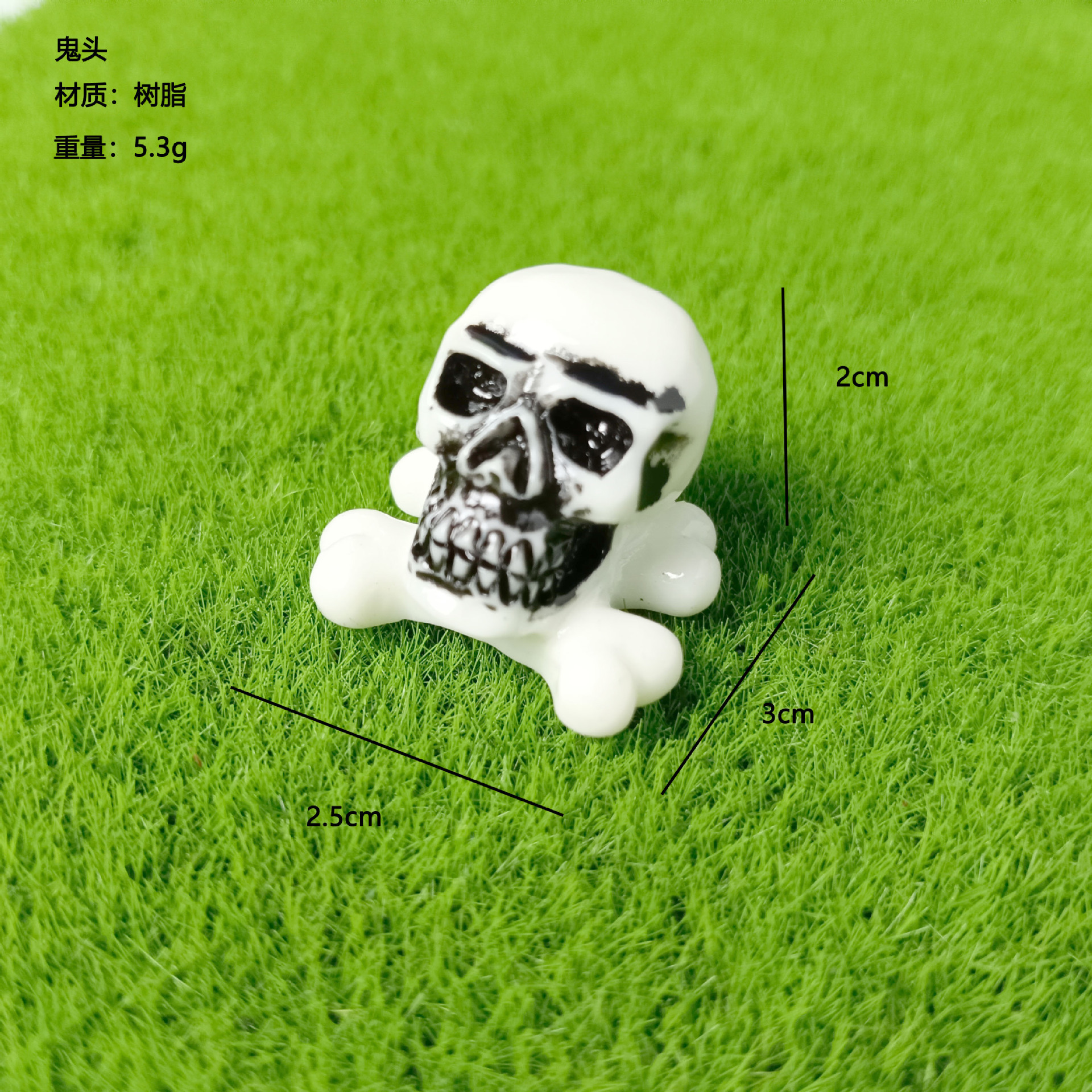 Nuevo halloween linda linterna de calabaza fantasma pequeño adornos micro paisaje accesorios de plantas llavero colgante