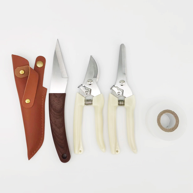 家用嫁接刀 修花木果树嫁接园林剪 弹簧钢粗枝剪修枝瓜果剪刀园艺