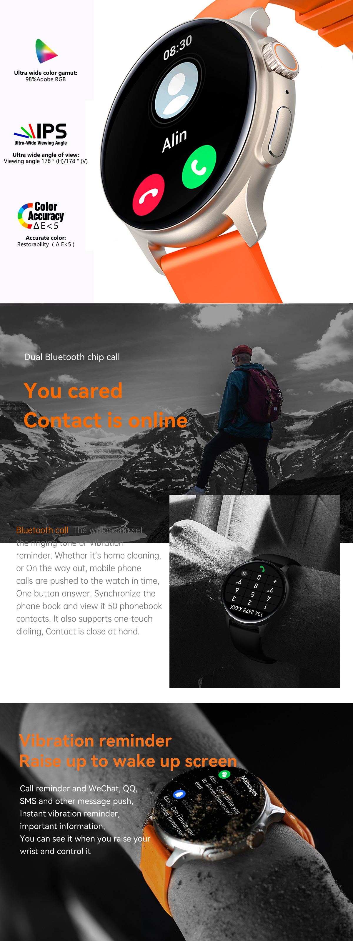 Smart Watch K58 1.43 inch Screen Ultra Series Bluetooth Call_voghion.com