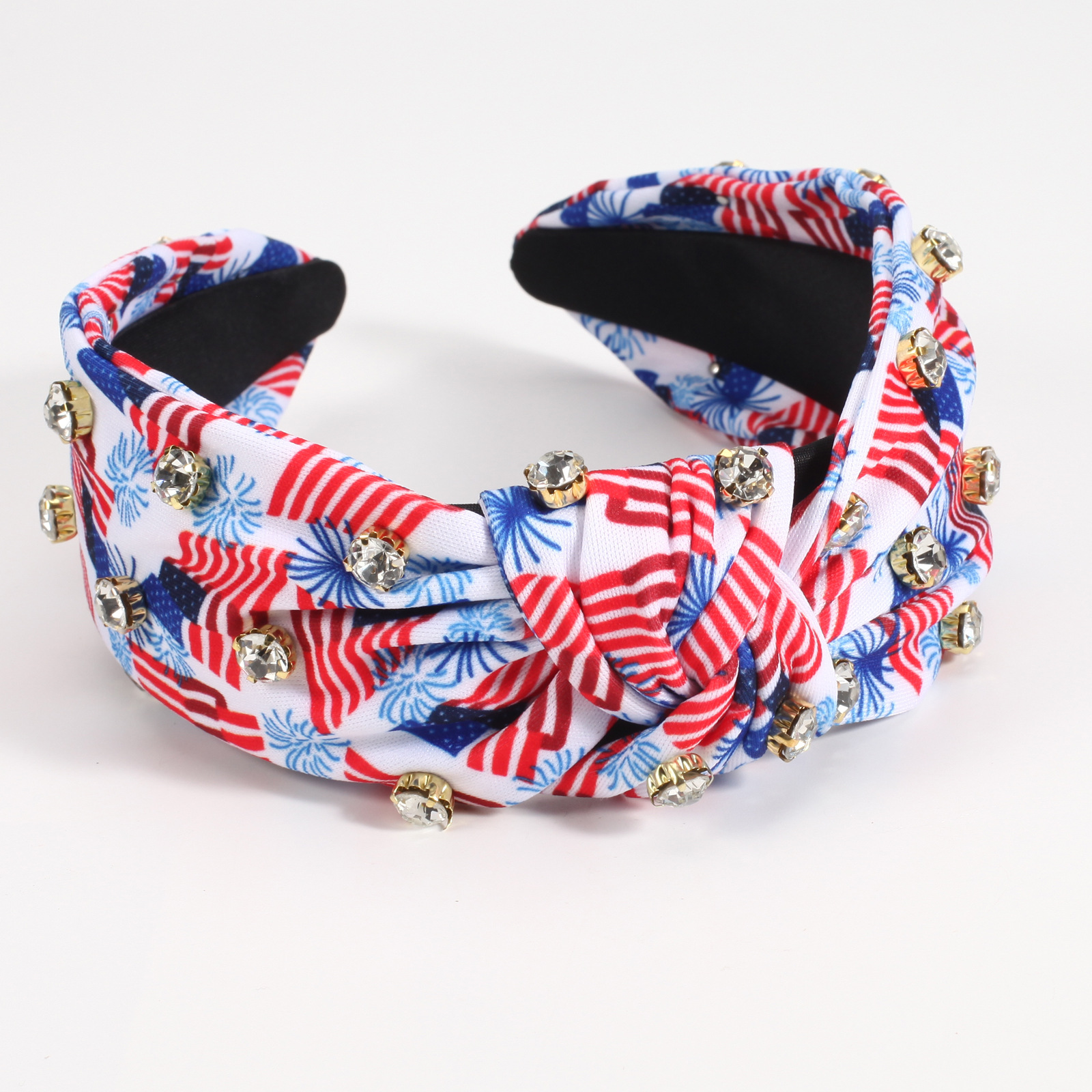 Women's Bohemian Color Block Cloth Printing Hair Band display picture 7