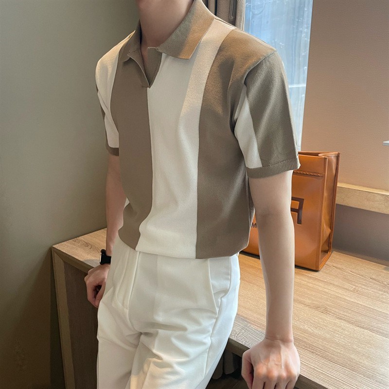 Summer silk polo