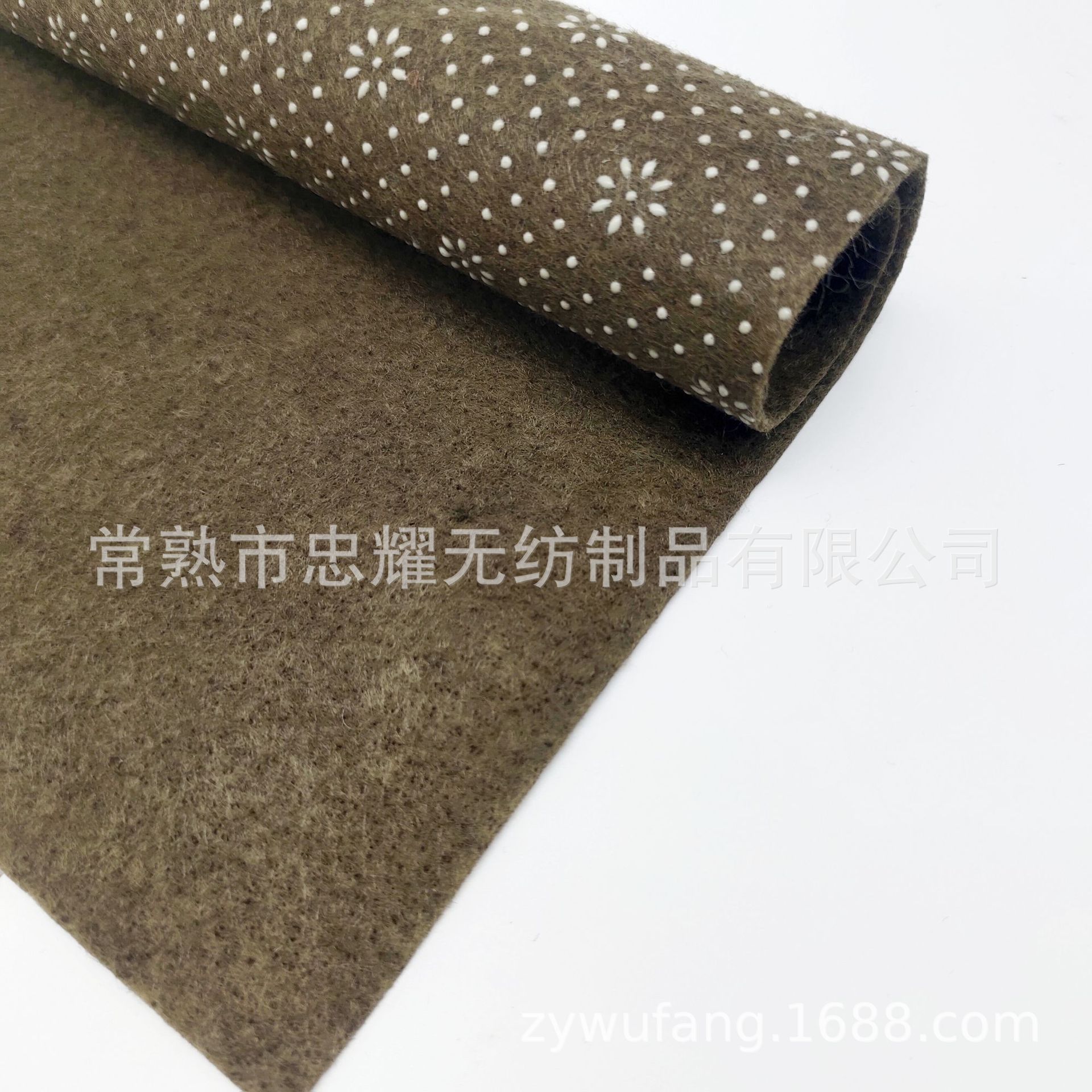 厂家供应毛毡布点塑滴塑针刺无纺布 地毯地垫底布PVC点塑无纺布