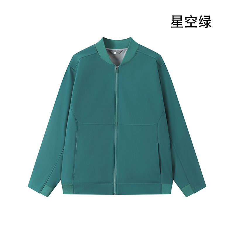 秋冬单层软壳夹克外套工作服印图团体服立领开衫薄款冲锋衣防水风|undefined