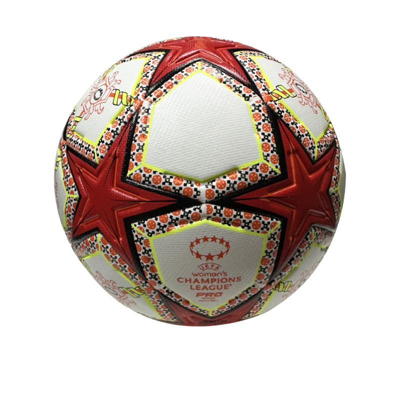 工場卸売り英超欧冠五芒星ワールドカップサッカー青少年訓練耐摩耗PU貼り皮熱接着|undefined