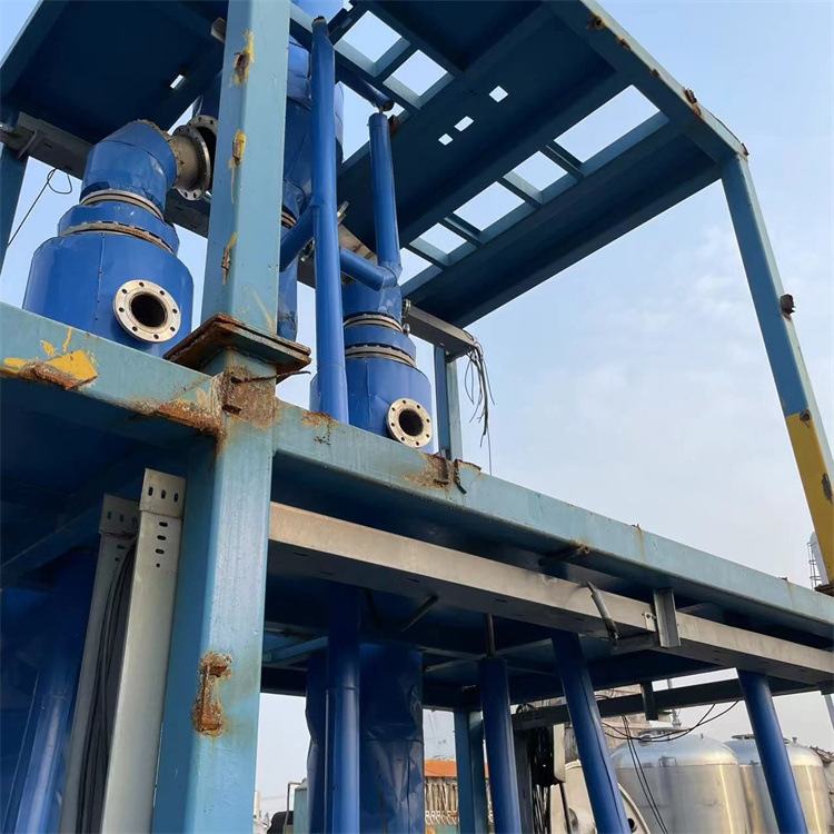 供应现货1.5吨MVR蒸发器材质双相钢 现货单效双效降膜蒸发设备