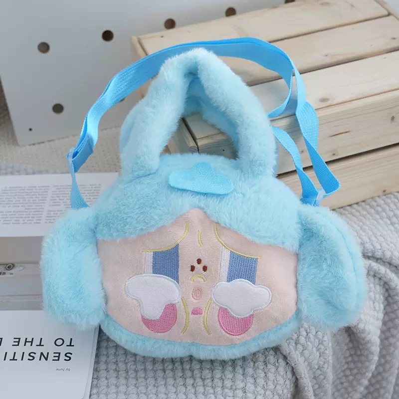 玛特毛绒玩具公仔外面零钱包网红丑娃收纳手提斜挎儿童零钱包