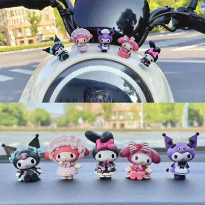 Avtomobil Bəzəkləri Lolita Kuromi Melody Batareya Elektrikli Motosiklet Avtomobil Mərkəzi İdarəetmə Bəzəkləri