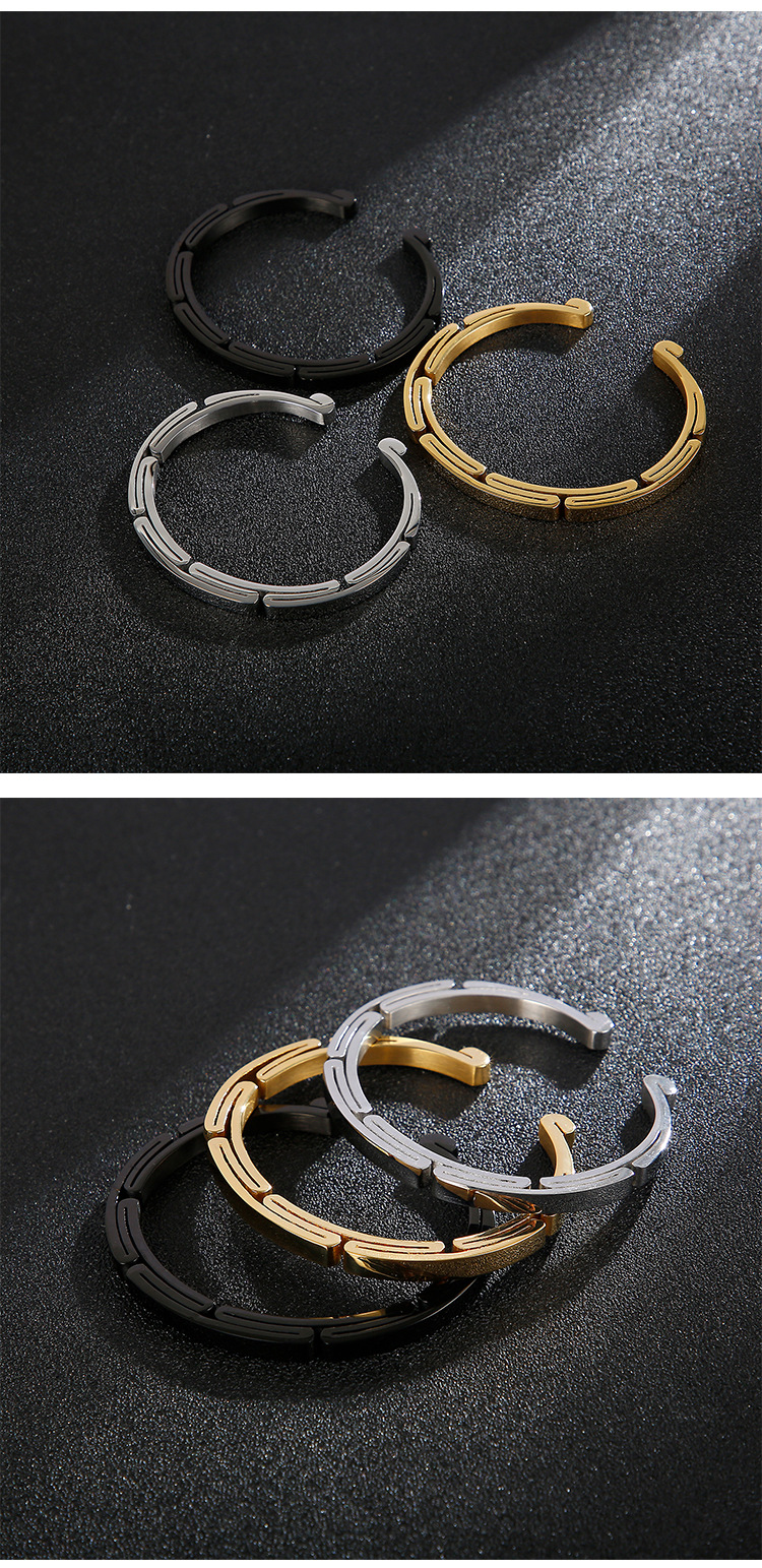 Fashionable Stainless Steel Couple All-match Bracelet