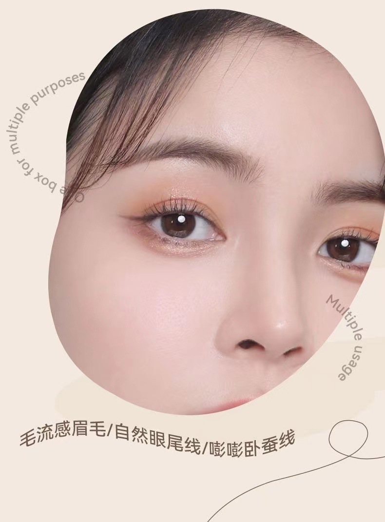 NOVO5839 nova tinta para sobrancelhas de duas cores, tridimensional natural à prova d'água, fixação da maquiagem, não borra, sobrancelha selvagem,_voghion.com