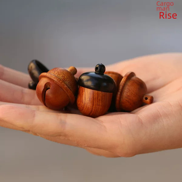 Acorn Pine Pendant Safflower Pear Hazelnut Red Treasure Bell Fragrant Unscrew DIY Accessories Keychain Car Hanging Accessories