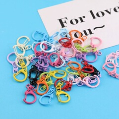 カラフルな D 字型バックルぶら下げ 8 字型バックルペイント C バックルキーホルダー亜鉛合金 diy 手作りバッグジュエリーアクセサリー卸売