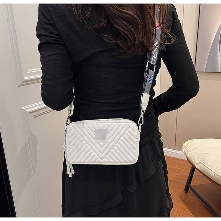 Bolso de hombro transfronterizo tendencia de la moda femenina tira de rombos bolso cuadrado pequeño casual todo-fósforo sentido de alta gama bolso de mensajero de estilo europeo y americano
