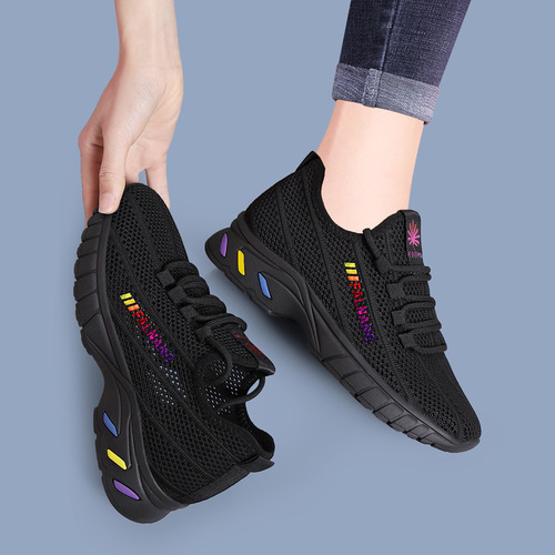2024 Spring New Women's Shoes Feiwei Breathable Mesh Shoes Old Beijing Cloth Shoes Korean Version Versatile Casual Shoes Sports Shoes for Women
