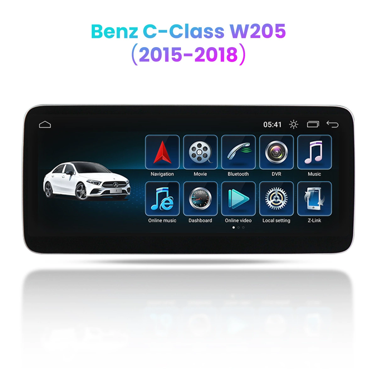 Специально для Mercedes-Benz C-Class W205 2015-2018 — автомобильный крупноэкранный навигационный прибор на Android