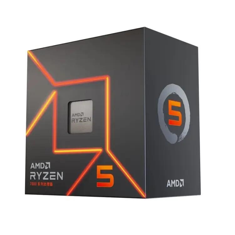 Ryzen R5 7500F 6-Core 12-Thread Cpu Processor Am5 Motherboard Supports A620\B650