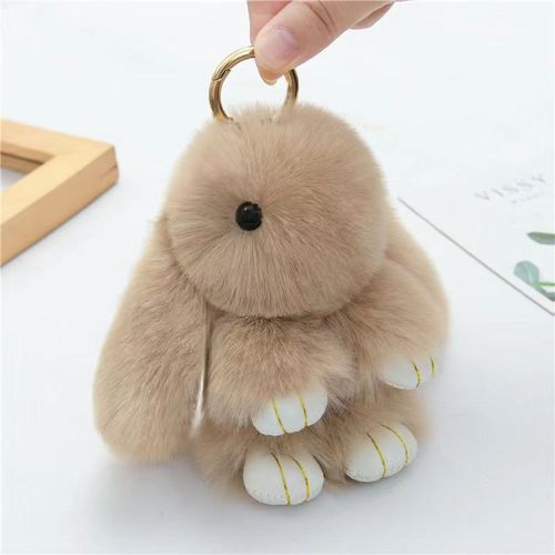 Cute Rabbit Plush Rabbit Bag Pendant Plush Jewelry Pendant Imitation Rex Rabbit Keychain Pendant
