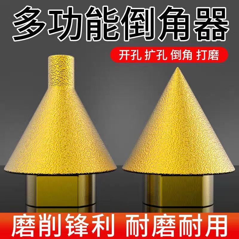 M10M14 cónico soldadura de diamante chanfer reamer de mármol molino angular chanfer broca de molienda broca
