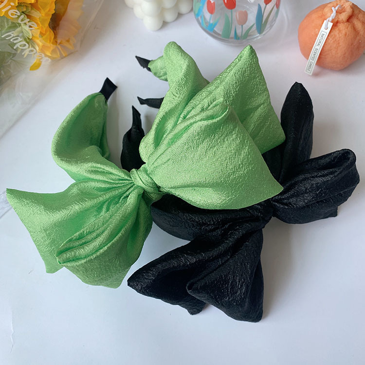 Fashion Bow Knot Gauze Pleated Hair Band 1 Piece display picture 1
