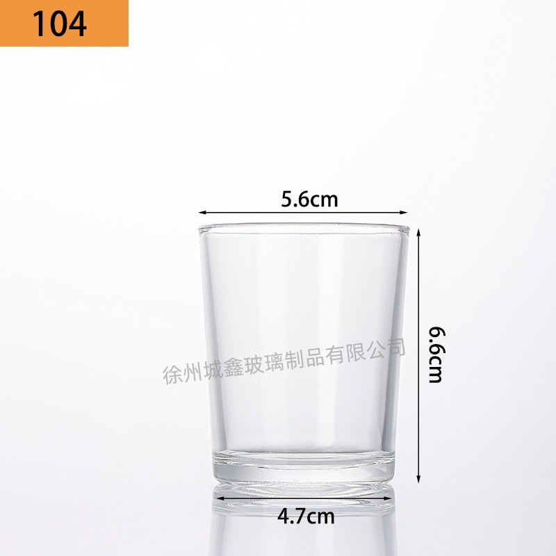 Vasos de vidrio transparentes para velas aromáticas al por mayor, portavelas de vidrio, adornos perfumados, vasos vacíos, recipientes para velas DIY, estilo nórdico