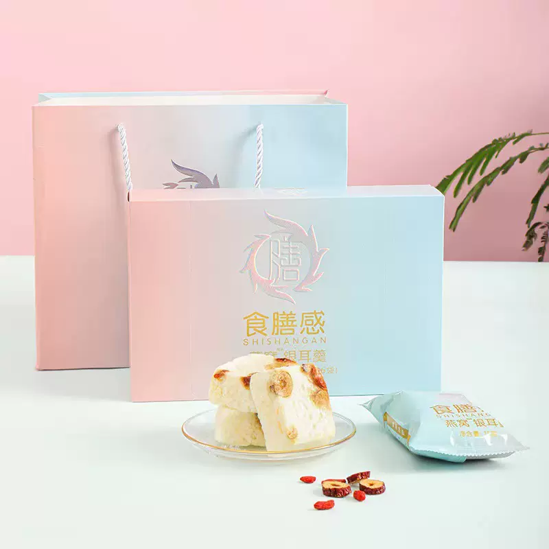 食膳感燕窝银耳羹冲泡早餐代餐孕即食鲜银耳羹熬制冻干15g*6个/盒