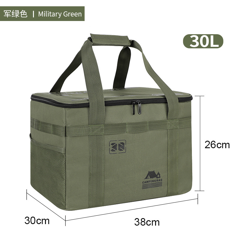 Equipos de campamento al aire libre bolsa de almacenamiento cocinera cubiertos bolsas de artículos bolsas portátiles de gran capacidad bolsa táctica bolsa de almuerzo de automóvil