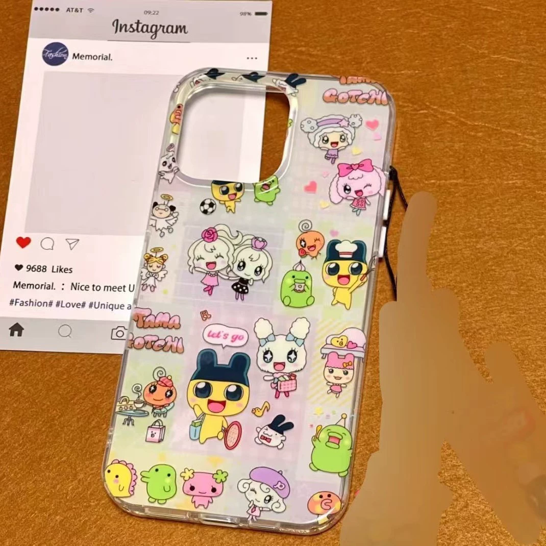 Apple, Tamagotchi, iPhone16, iPhone15 Pro, чехол для телефона с двойным слоем, 15, 13/12, защита от падения