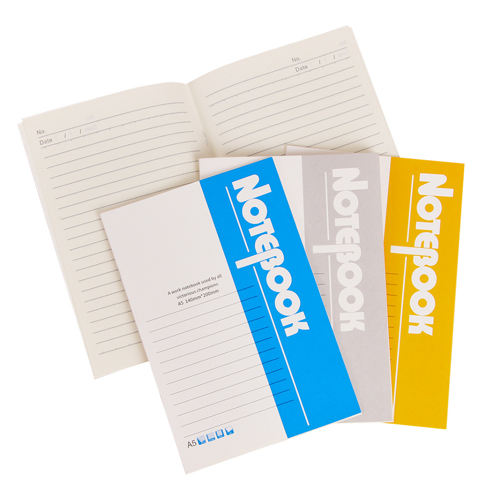 Creative Soft Surface Copy A5 Notebook 32 Pages Thick Office Student Notepad Meeting Minutes Lined Diary Wholesale