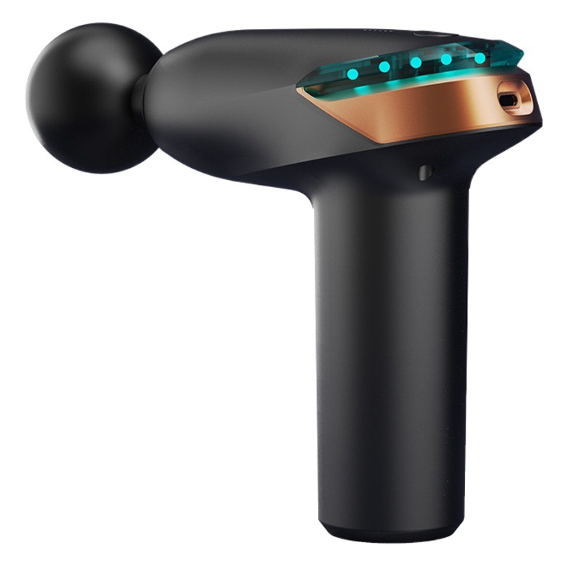 Transfronterizo nueva luz de respiración colorida pistola fascial mini USB masajeador eléctrico Home Mini fascial agarre al por mayor