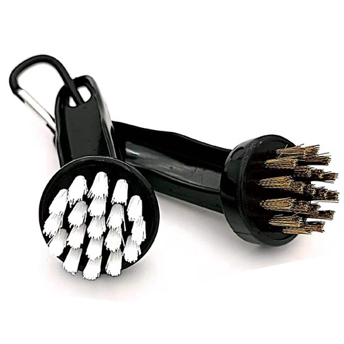 Golf brush, club cleaning brush, own factory golf golf round head brush, copper bristle cleaning brush