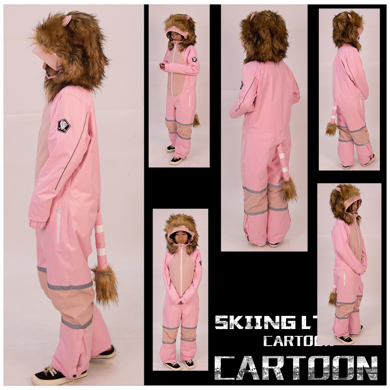 LTVT滑雪服套装连体女男儿童亲子装户外单板保暖防水防风