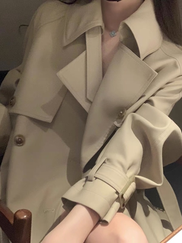 高级感风衣外套女小个子2025秋季新款英伦风中长款巨好看气质大衣|undefined