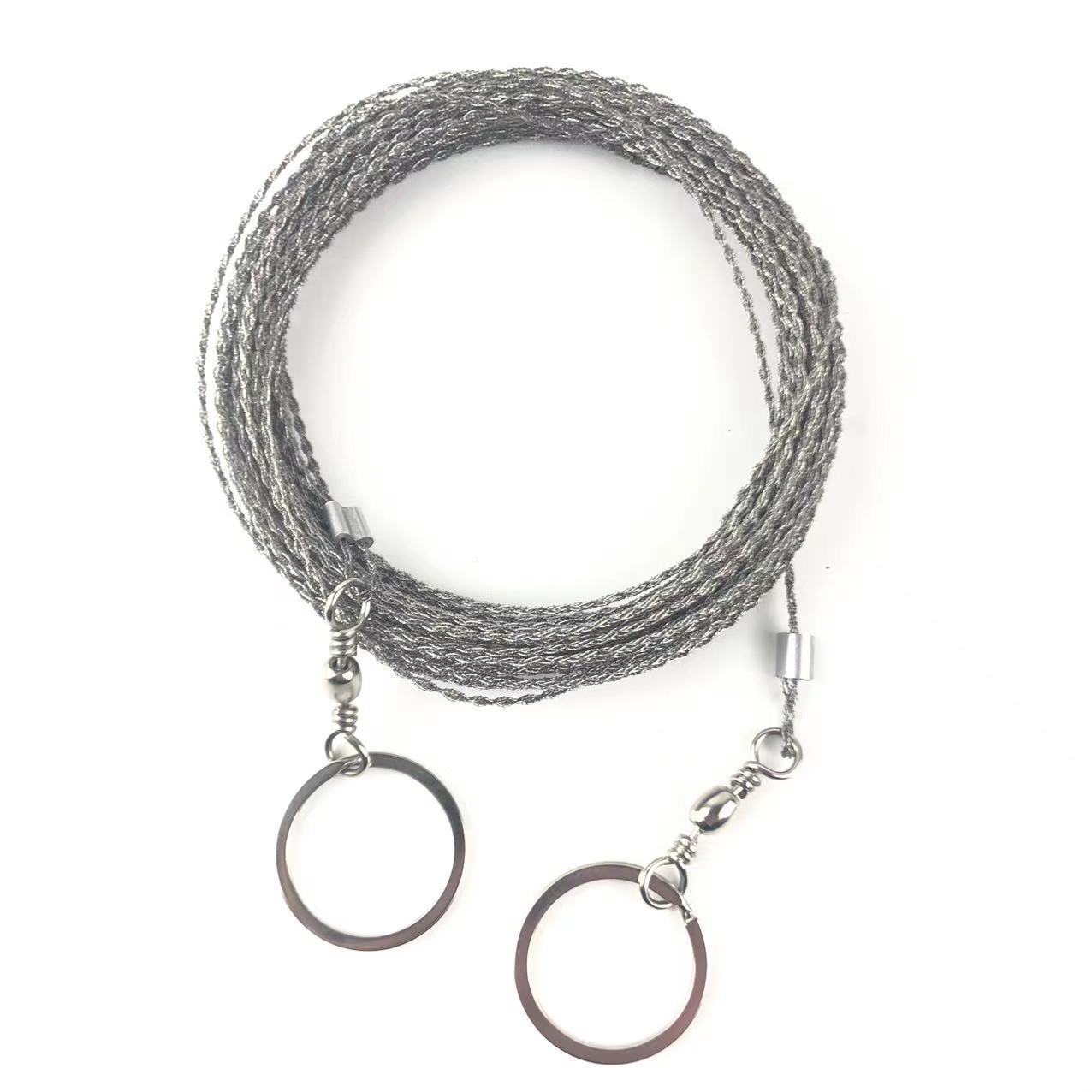 Survival Curve Saw 360-degree Rotation Outdoor Chain Saw Wire Saw Cable Saw Tool Pond Grass Cutting Rope Saw 10m
