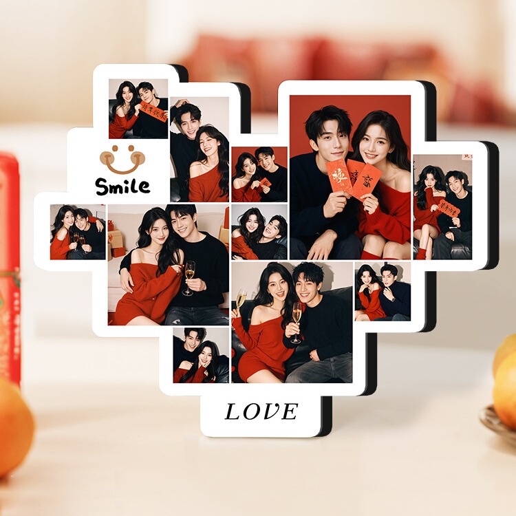 Photo Frame Table Photo Customization DIY Couple Printing Gift Valentine's Day Gift for Boyfriend and Girlfriend Husband Commemorative Creative 52