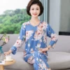 Long-sleeved suit, high-dimension 40 pieces 3152 Blue Sea (with pockets)