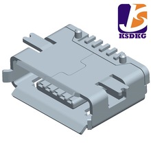 全贴Micro接口带柱批发 优质USB母座Micro带柱 厂家直销USB MIRCO