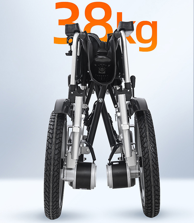Billionaire Elderly Electric Wheelchair with Large Front Wheels, Flexible Folding, Smart Electric Mobility Scooter for Disabled and Elderly