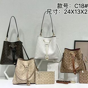 Handheld capacious one-shoulder bag, drawstring