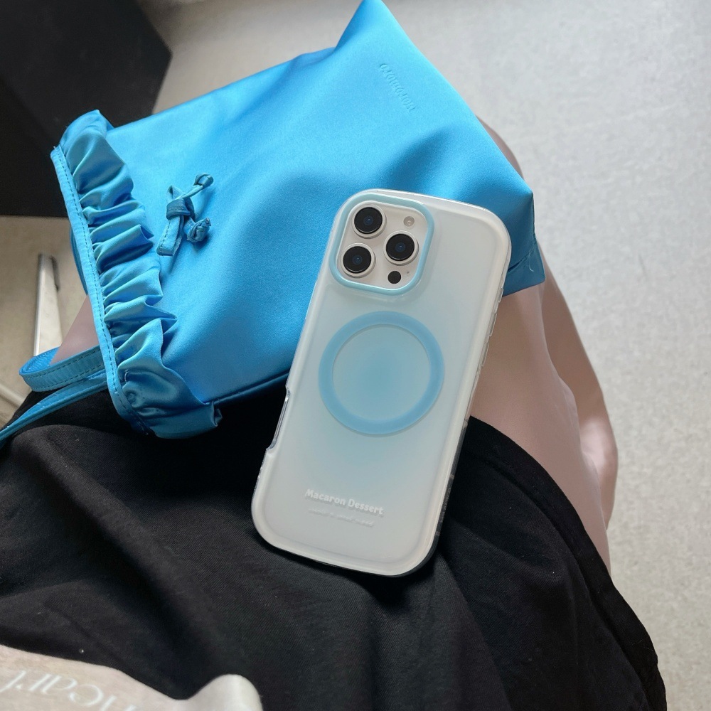 Ins estilo simple gradiente color sólido magnético adecuado para 16ProMax Apple 14/15 funda para teléfono móvil iPhone16 femenino 13