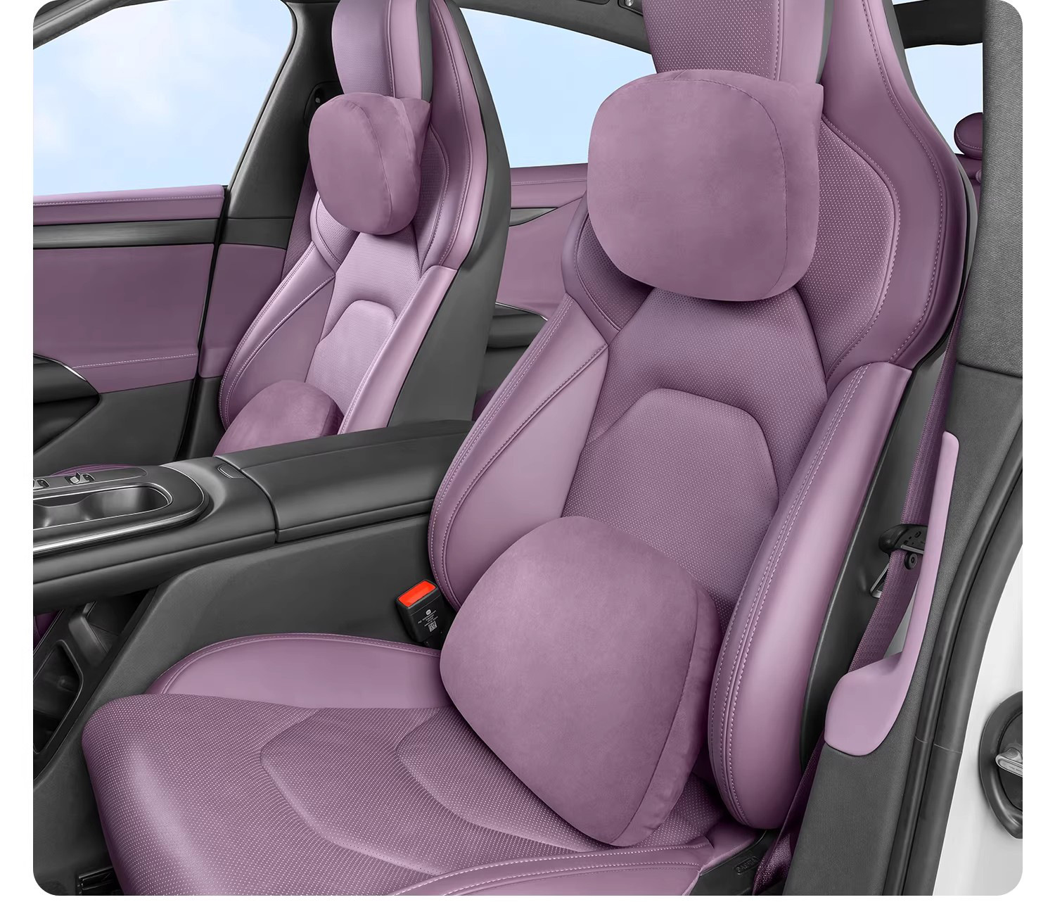 Suitable for Xiaomi's New Generation 26 Models Su7 Headrest, Neck Pillow, Magnetic Suede Seat Lumbar Pillow, Decorative Accessories