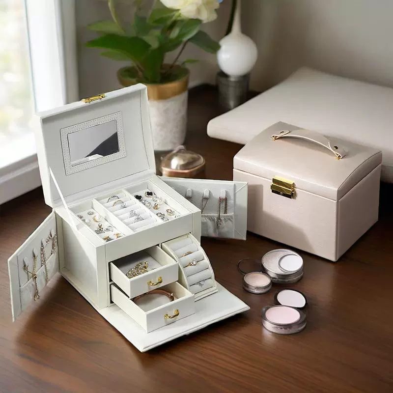 Capacious storage system, accessory, ring, earrings, necklace, storage box, (Cross-border trading)