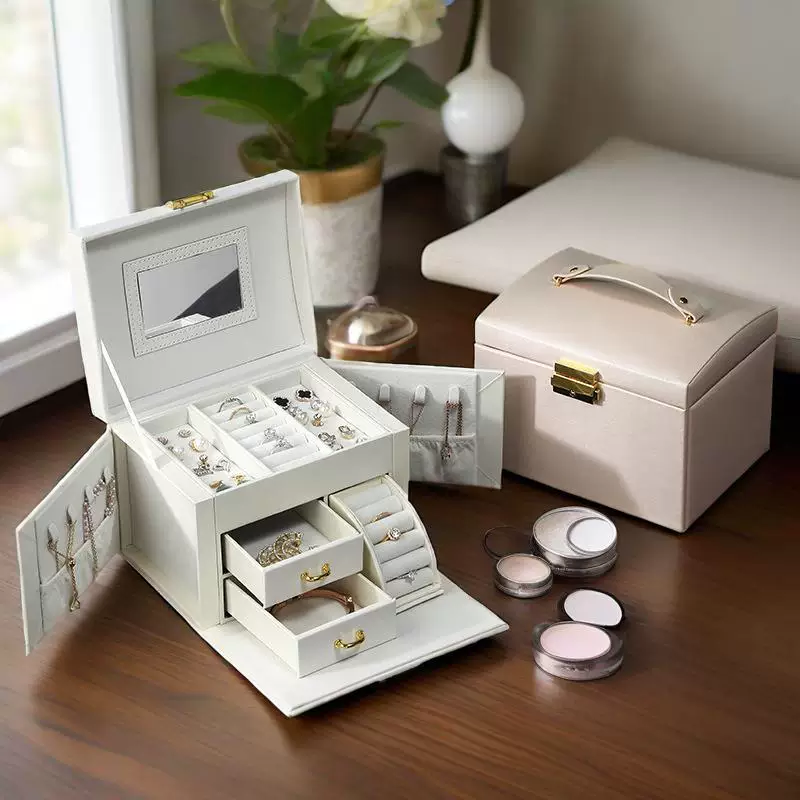 Capacious storage system, accessory, ring, earrings, necklace, storage box, (Cross-border trading)