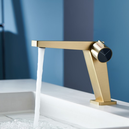 Kaiping Youjia Bathroom Basin Hot and Cold Faucet Copper Simple Fashion Basin Faucet Splash-proof 31777