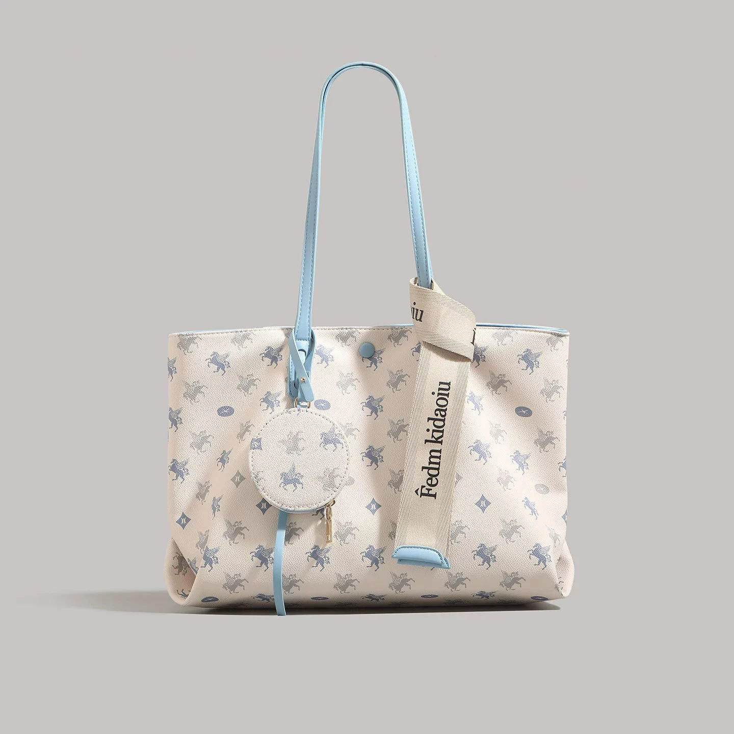 Capacious one-shoulder bag, for students