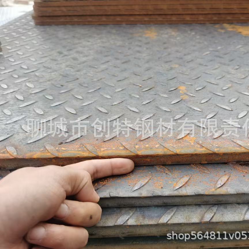 20mm厚花纹板 Q235B花纹钢板1800宽 2米宽20花纹板现货厂家直发