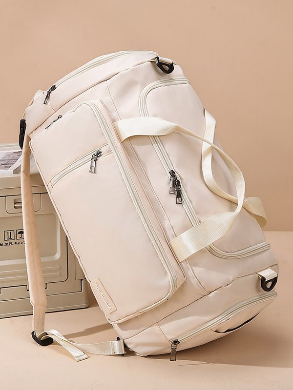 Bolsa de viaje multifuncional transfronteriza de hombro plegable de gran capacidad, bolsa de viaje corto, bolsa de equipaje independiente para zapatos, bolsa de fitness