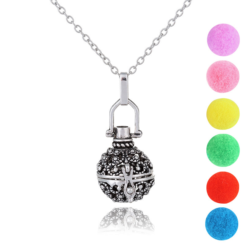 Best-seller En Europe Et Amérique Diy Creux Pélican Aromathérapie Distributeur Pendentif Collier Personnalité Vintage Parfum Chandail Chaîne Bijoux display picture 5